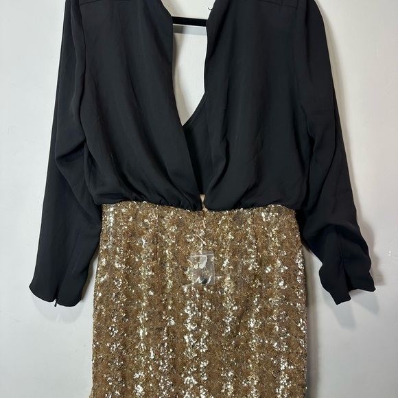 Glamour Free People X Fame And Partners Richie Sequin Mini Dress Size 8 cocktail - Picture 3 of 8